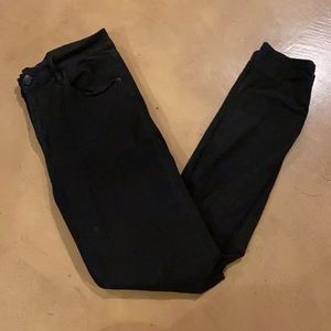 BDG Black skinny jeans with slits